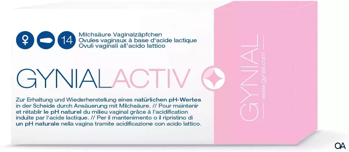 GynialActiv Milchsäure Vaginalzäpfchen