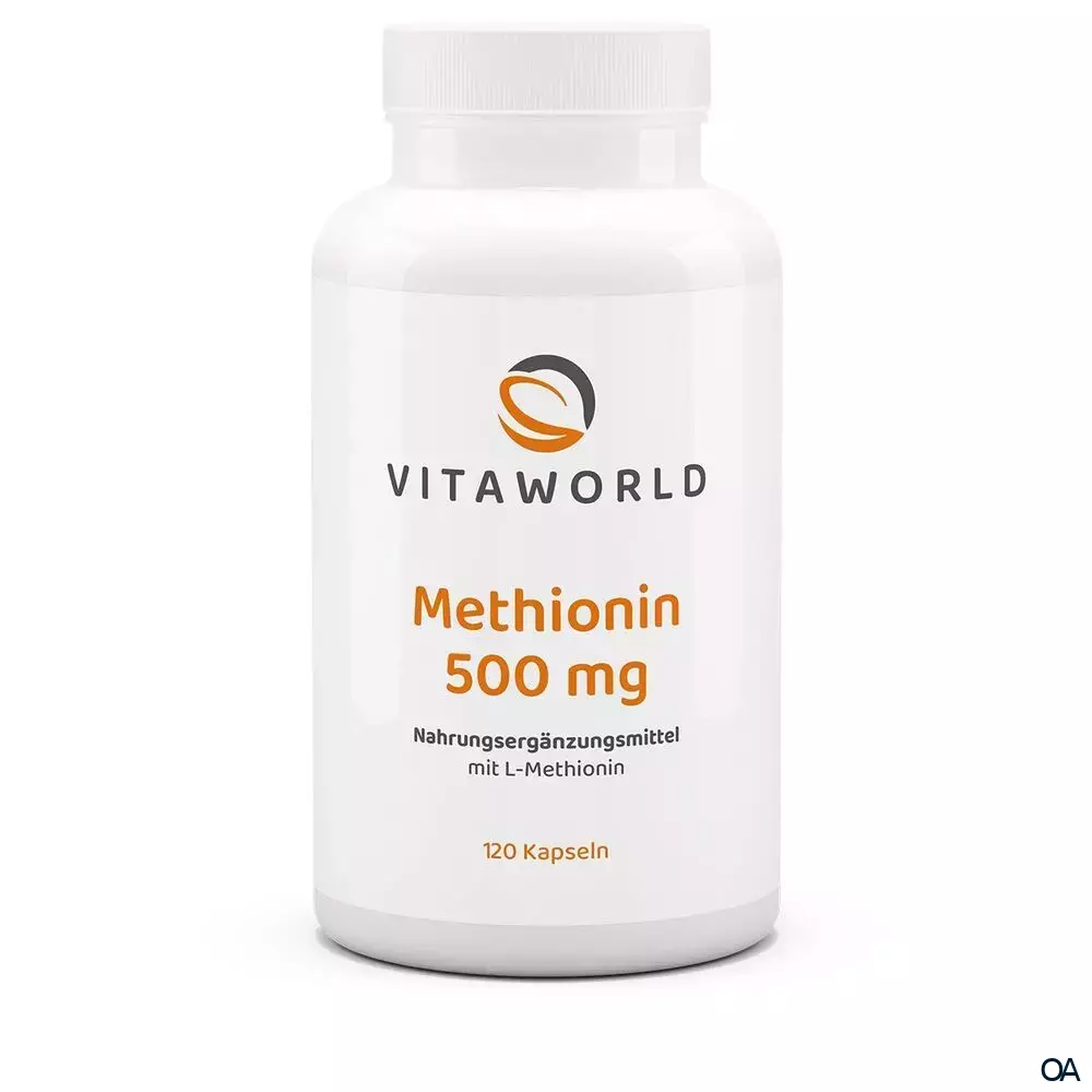 Vitaworld Methionin 500 mg Kapseln