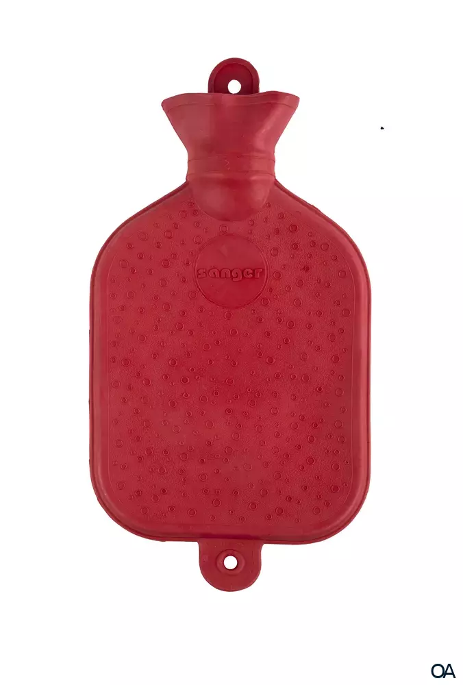 Sänger 1,5 Liter Wärmflasche, rot - 37,5 x 19,5 cm