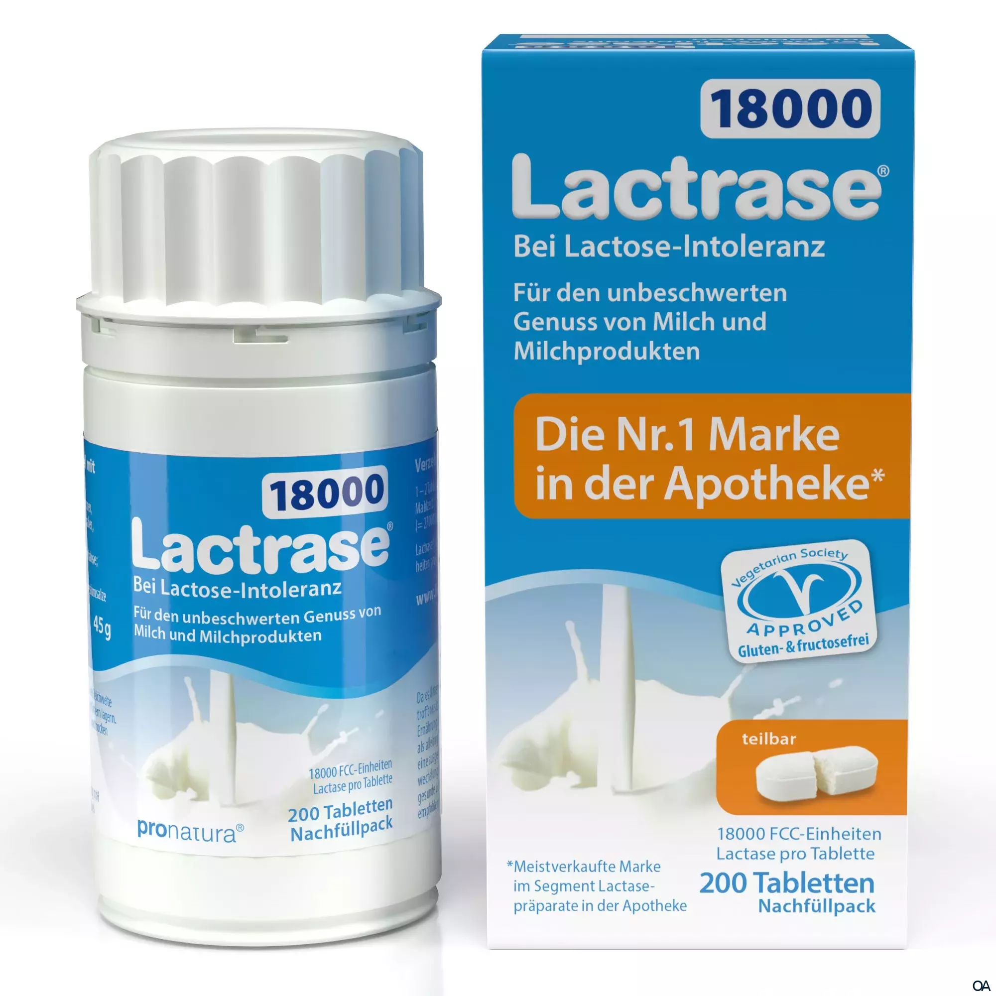 Lactrase® 18000 FCC Tabletten Nachfüllpack