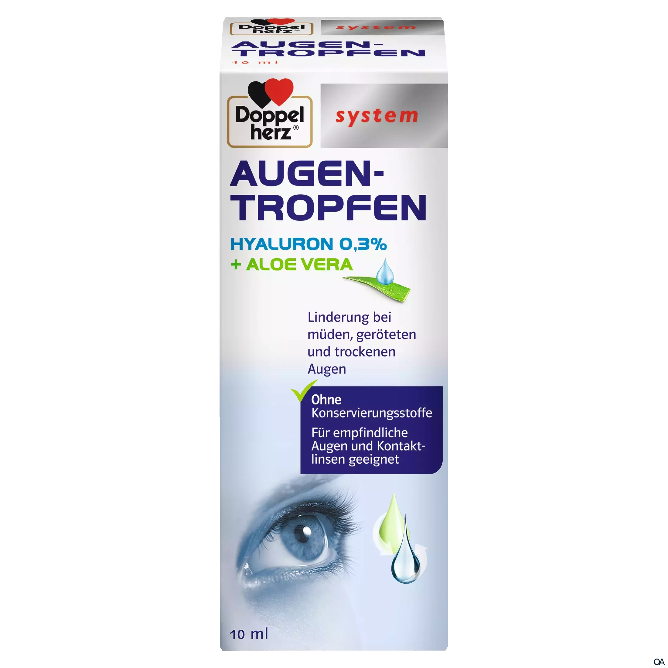 Doppelherz system Augen-Tropfen Hyaluron 0,3 % + Aloe Vera