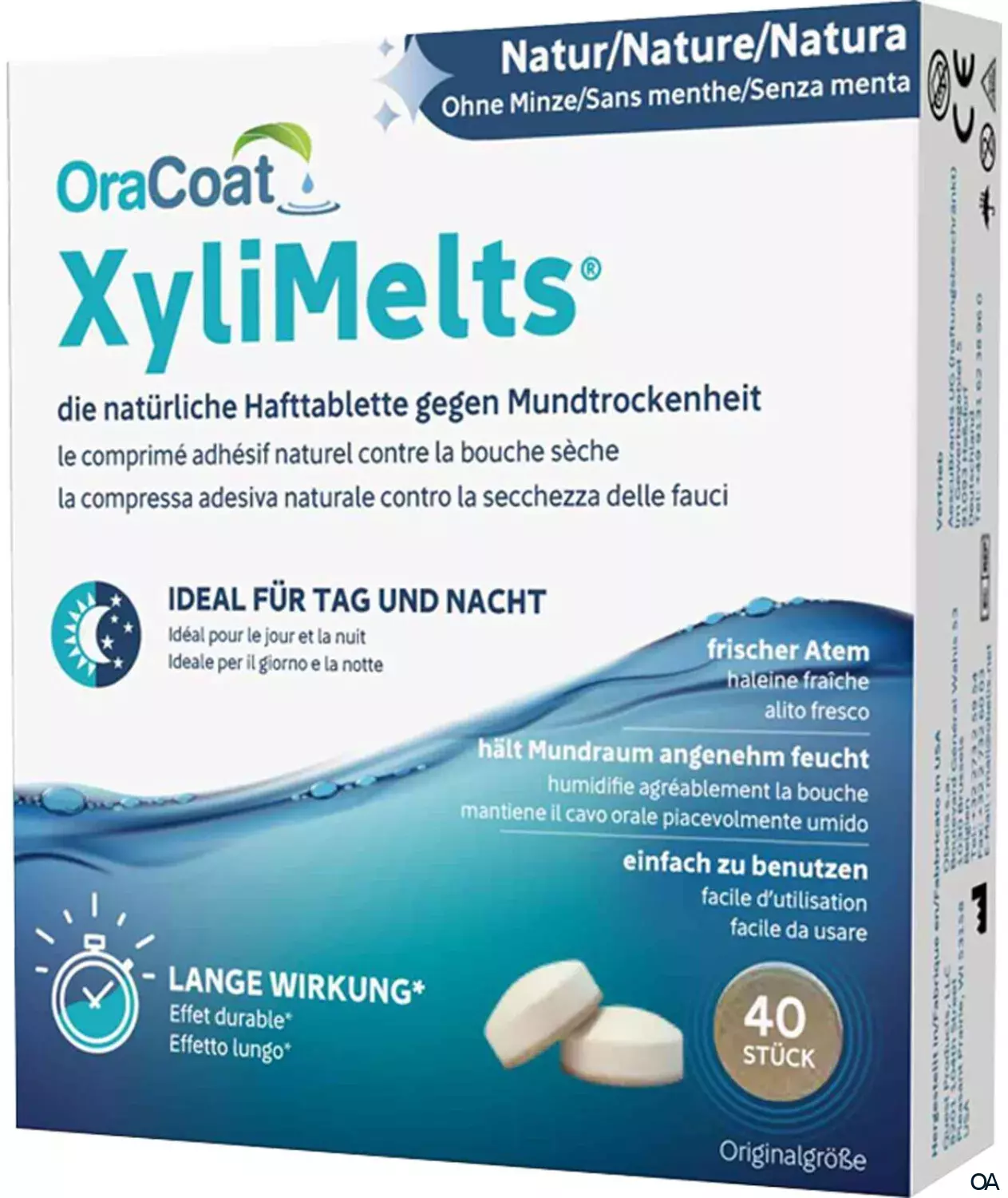 OraCoat XyliMelts Hafttabletten Natur (ohne Minze)