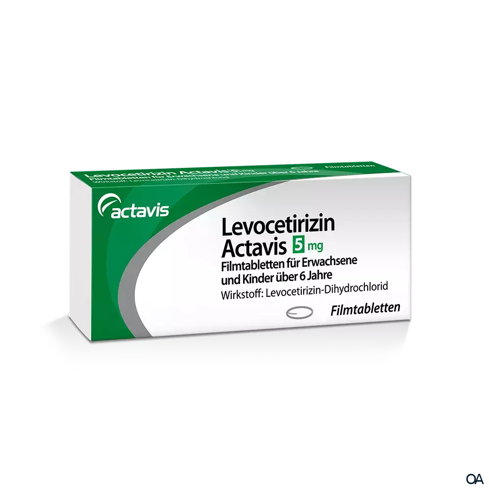 Levocetirizin Actavis 5 mg Filmtabletten