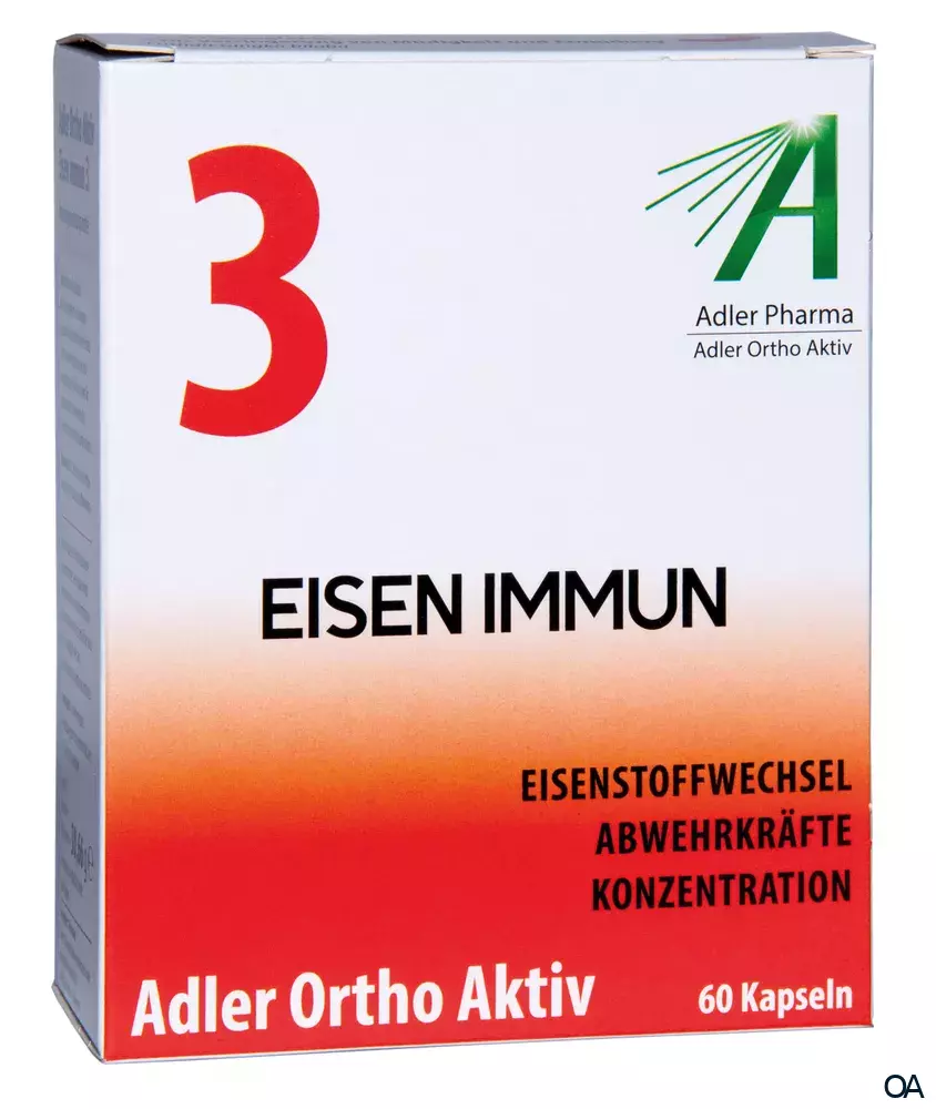 Adler Ortho Aktiv Nr. 3 Eisen Immun Kapseln