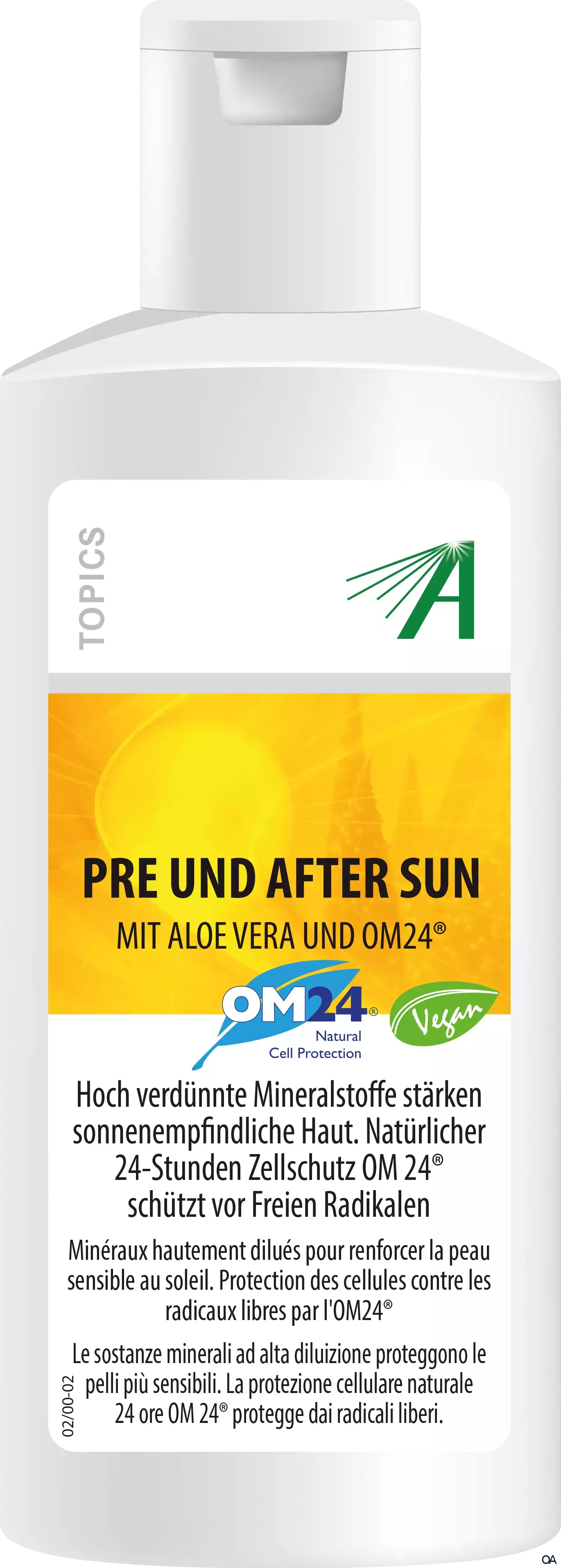 Adler Topics Pre und After Sun mit Aloe Vera und OM24®