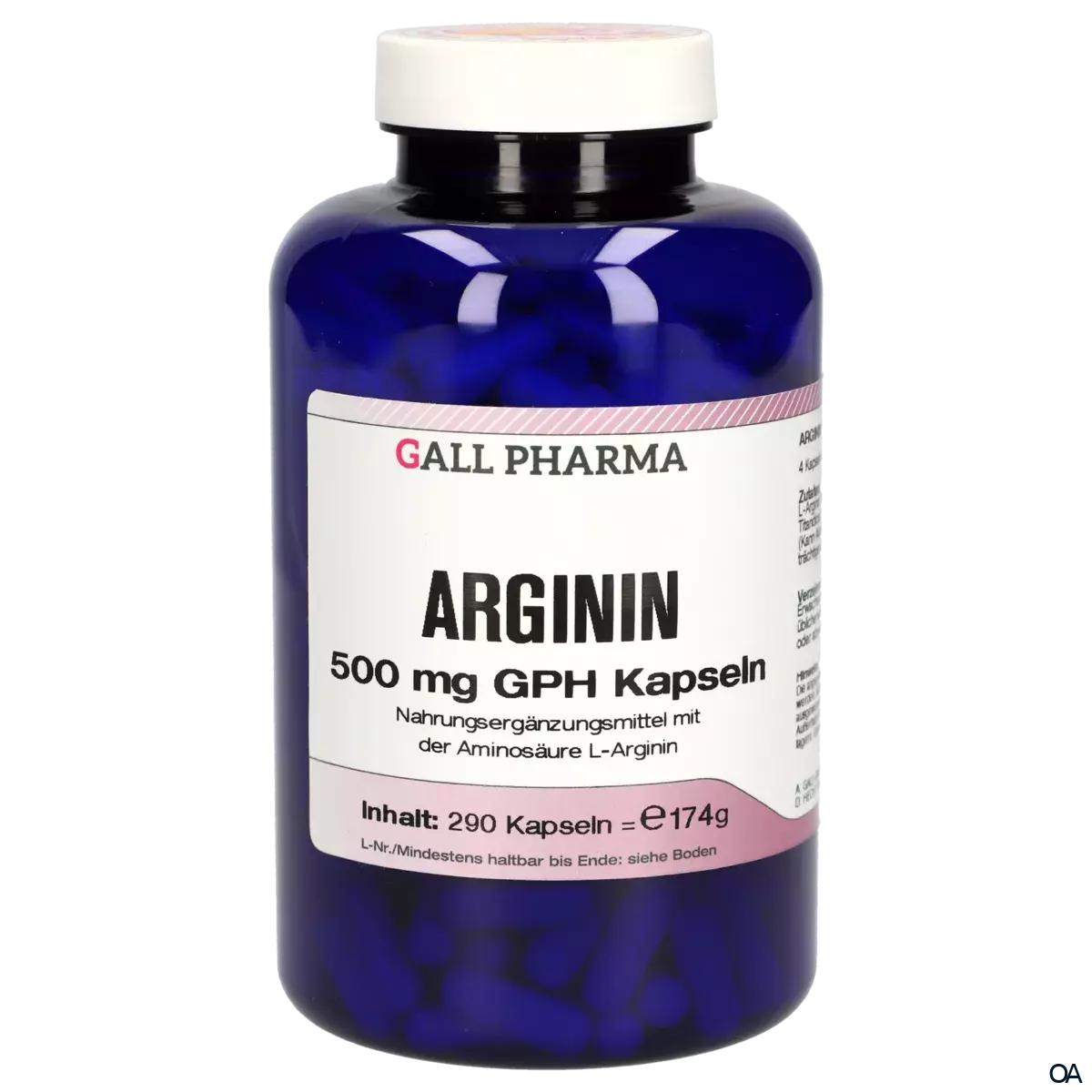 Gall Pharma Arginin 500 mg Kapseln