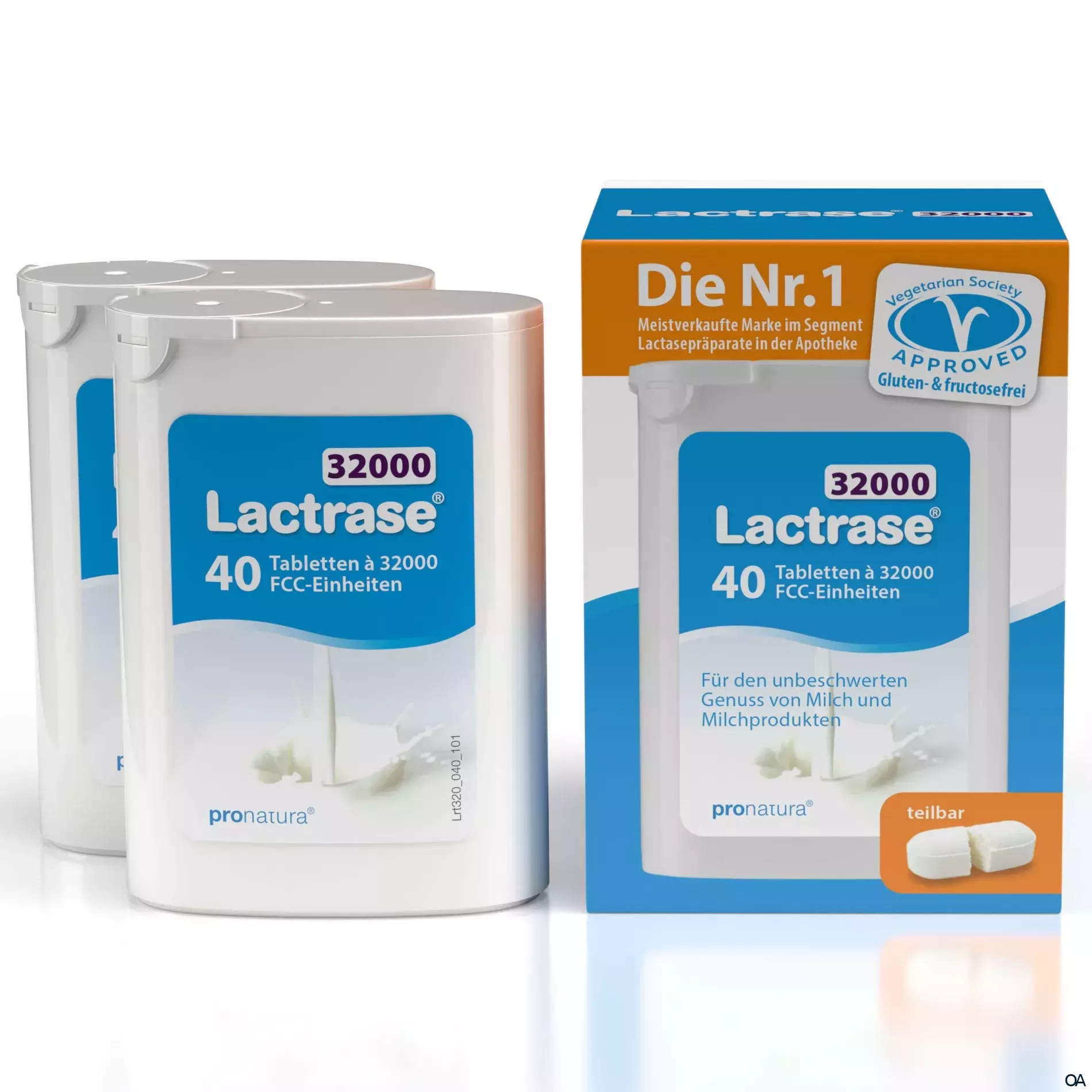 Lactrase® 32000 FCC Teilbare Tabletten Spender