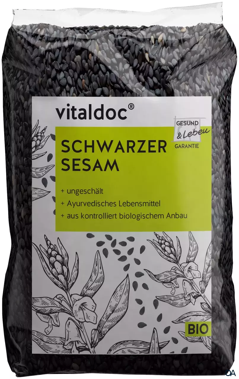 vitaldoc® BIO Schwarzer Sesam, ungeschält