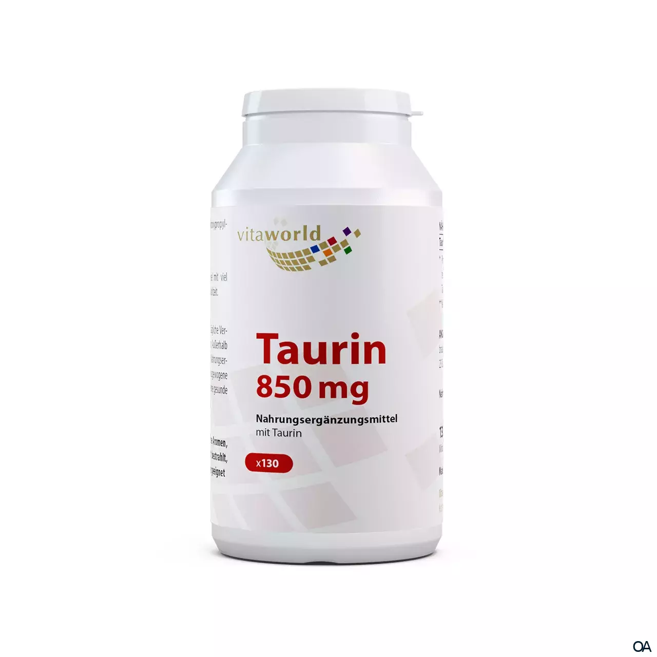 Vitaworld Taurin 850 mg Kapseln