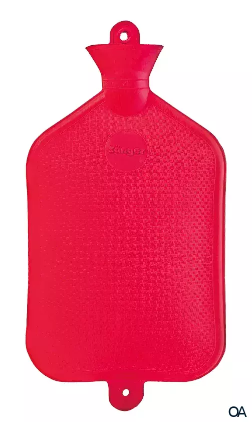 Sänger 2,0 Liter Wärmflasche, rot, 40 x 20 cm