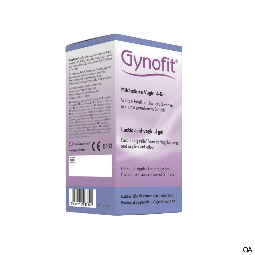 Gynofit Milchsäure Gel 5ml 6 Stück