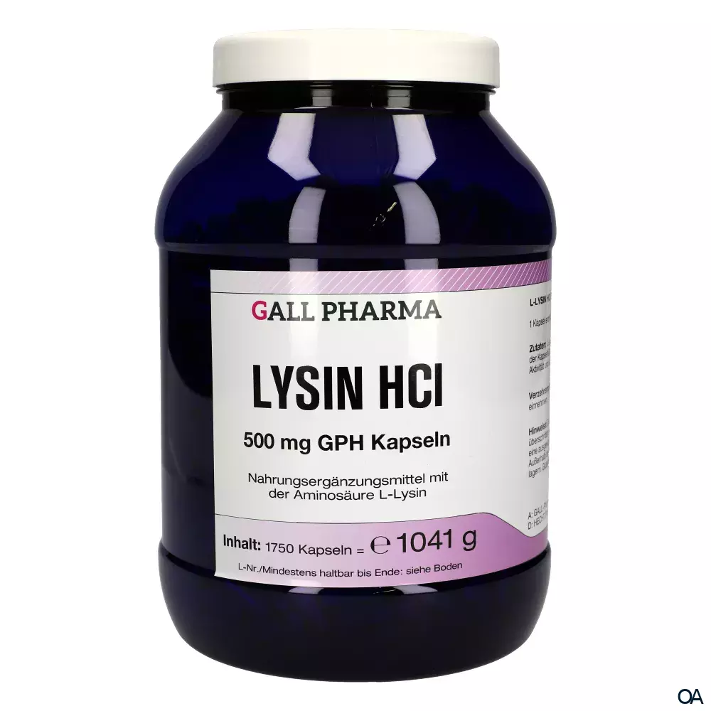 Gall Pharma Lysin HCL 500 mg Kapseln