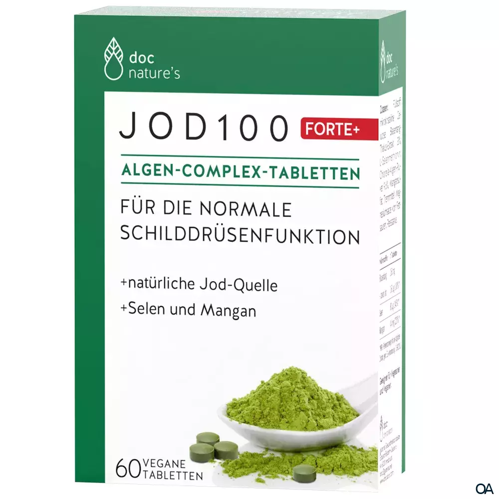 doc nature’s Jod 100 Forte + Algen-Complex-Tabletten