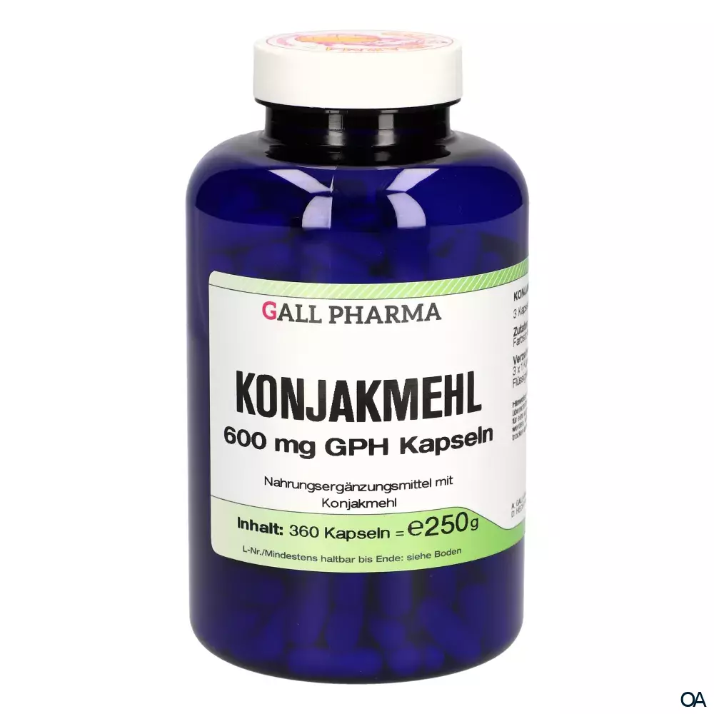 Gall Pharma Konjakmehl 600 mg Kapseln