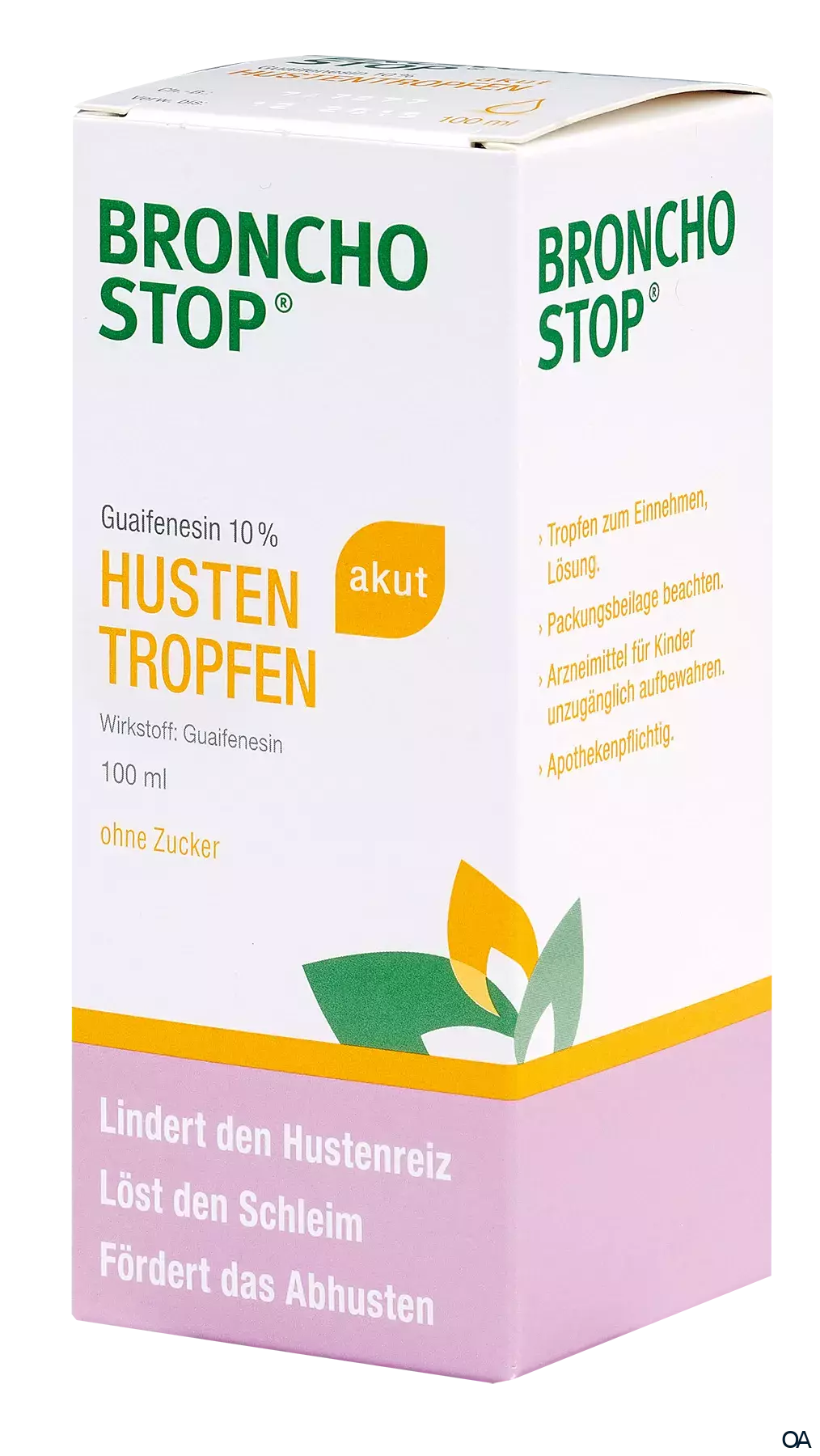 BRONCHOSTOP® Guaifenesin 10% akut Hustentropfen