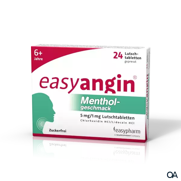 easyangin® Mentholgeschmack 5mg/1mg Lutschtabletten