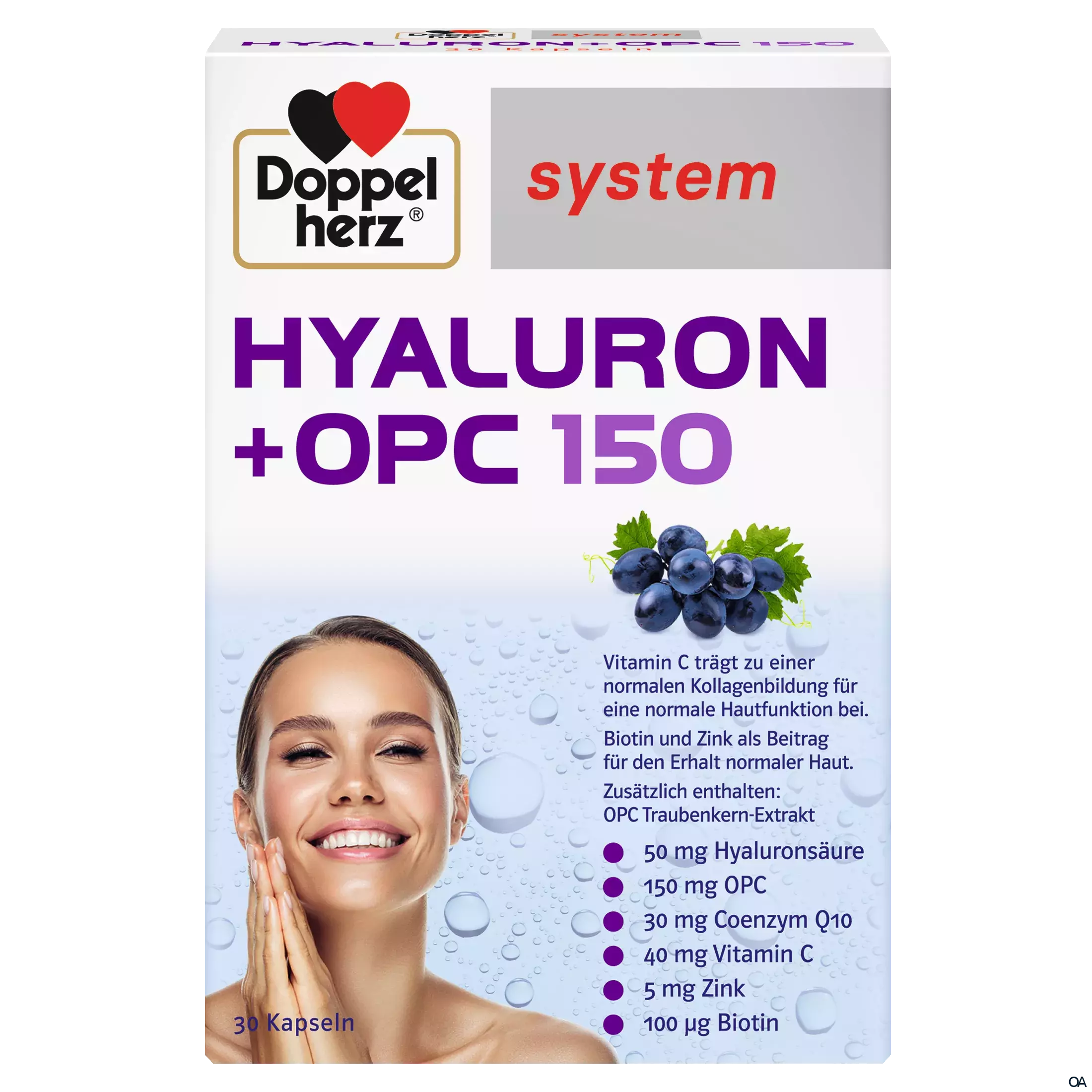 Doppelherz system Hyaluron + OPC 150 Kapseln