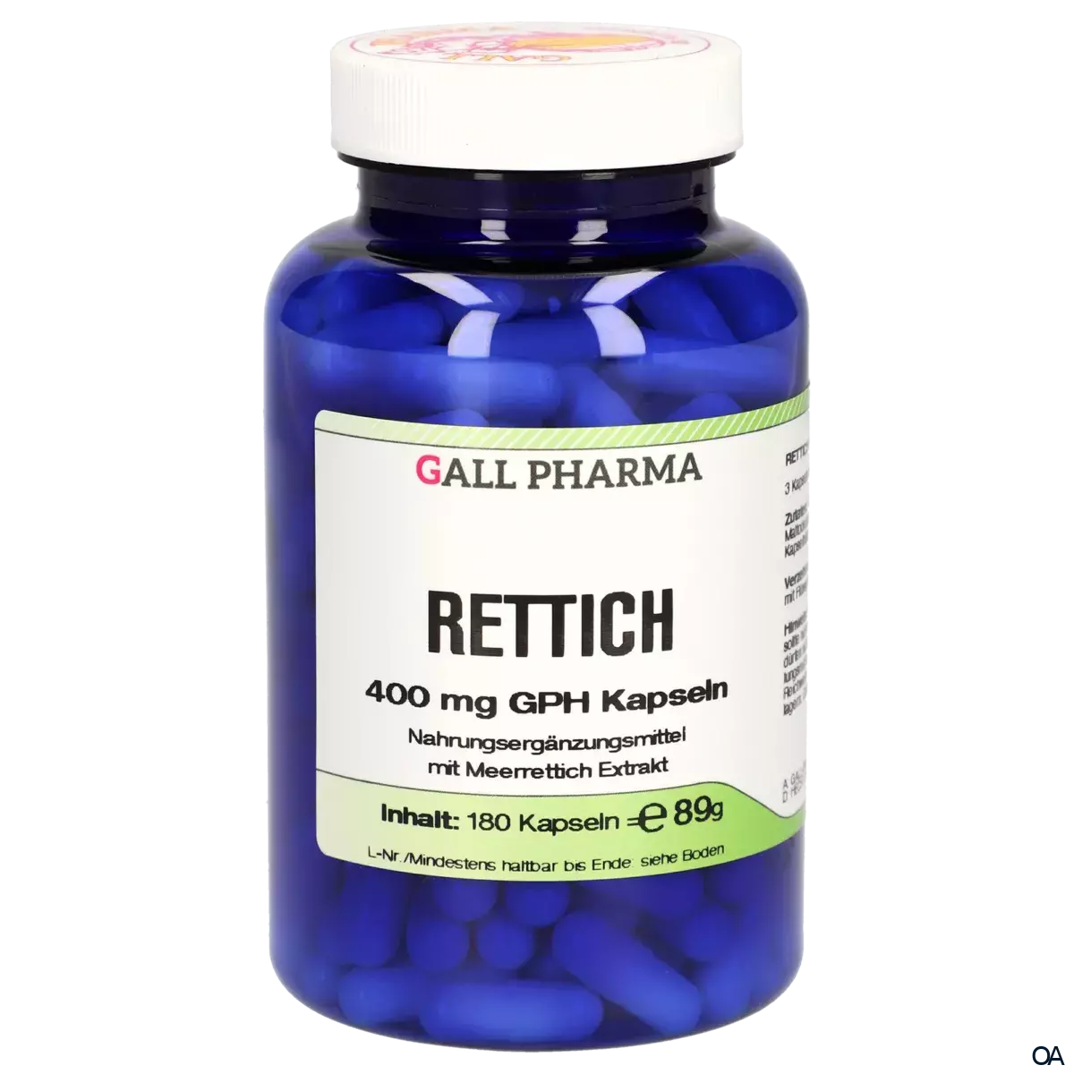 Gall Pharma Rettich 400 mg Kapseln