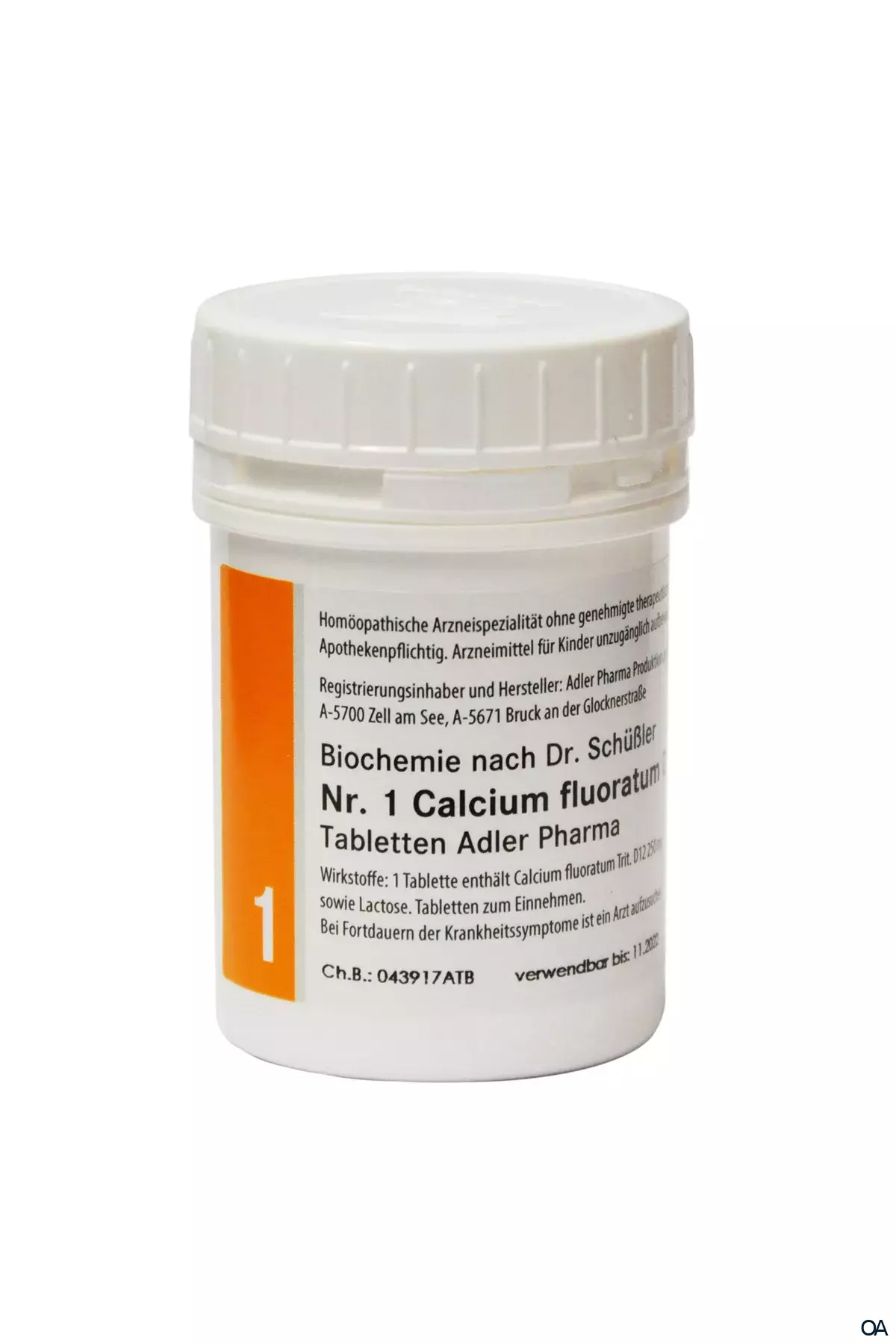 Schüßler Salz Adler Nr. 1 Calcium fluoratum D12 Tabletten