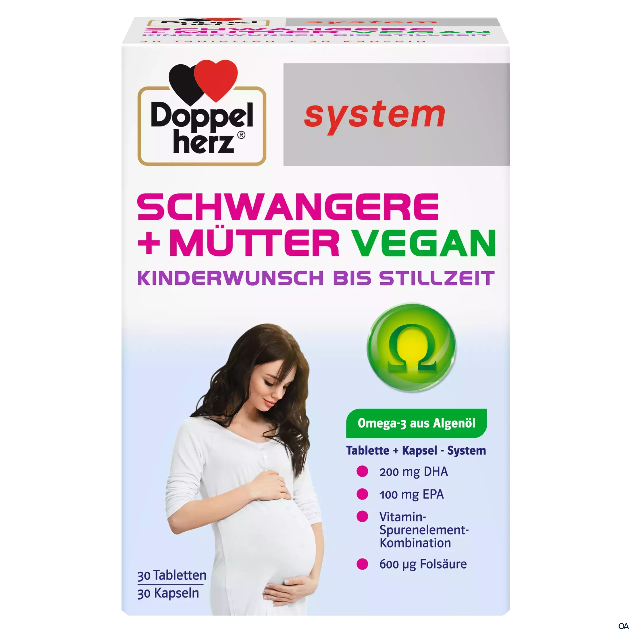 Doppelherz system Schwangere + Mütter vegan 30 Tabletten + 30 Kapseln