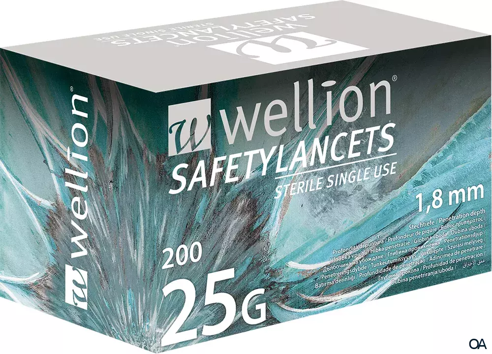 Wellion® SafetyLancets - 25G Einmalsicherheitslanzetten