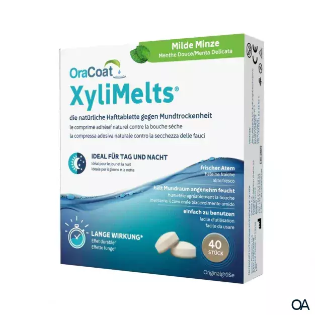 OraCoat XyliMelts Hafttabletten Milde Minze