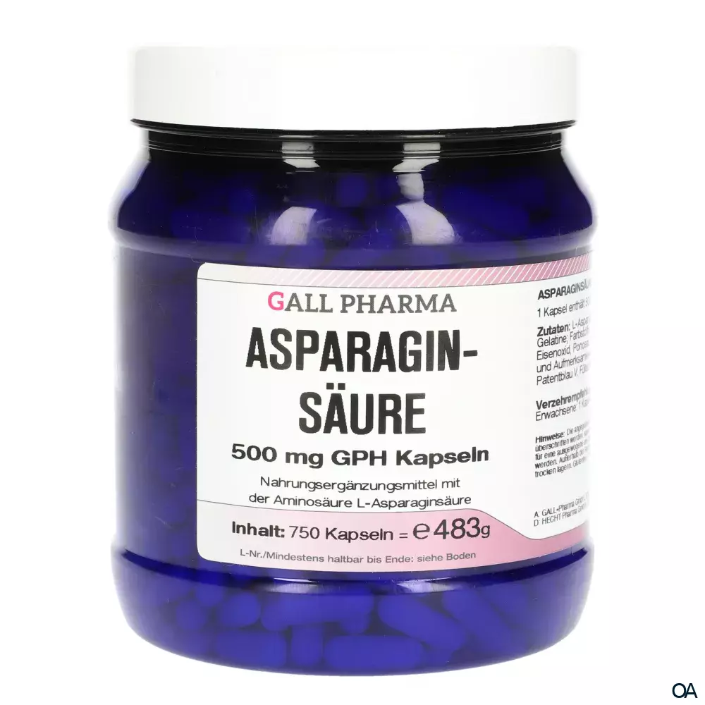 Gall Pharma Asparaginsäure 500 mg Kapseln