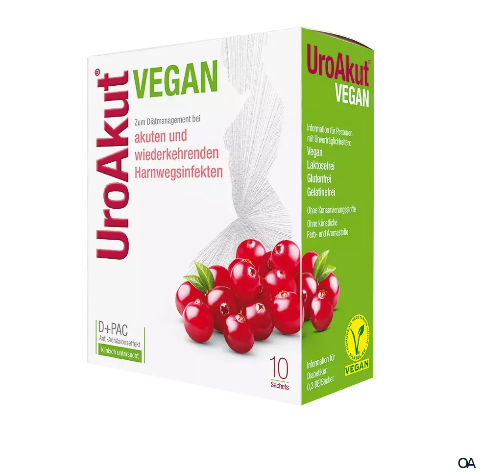 Biogelat UroAkut® vegan D-Mannose plus Cranberry Sachets