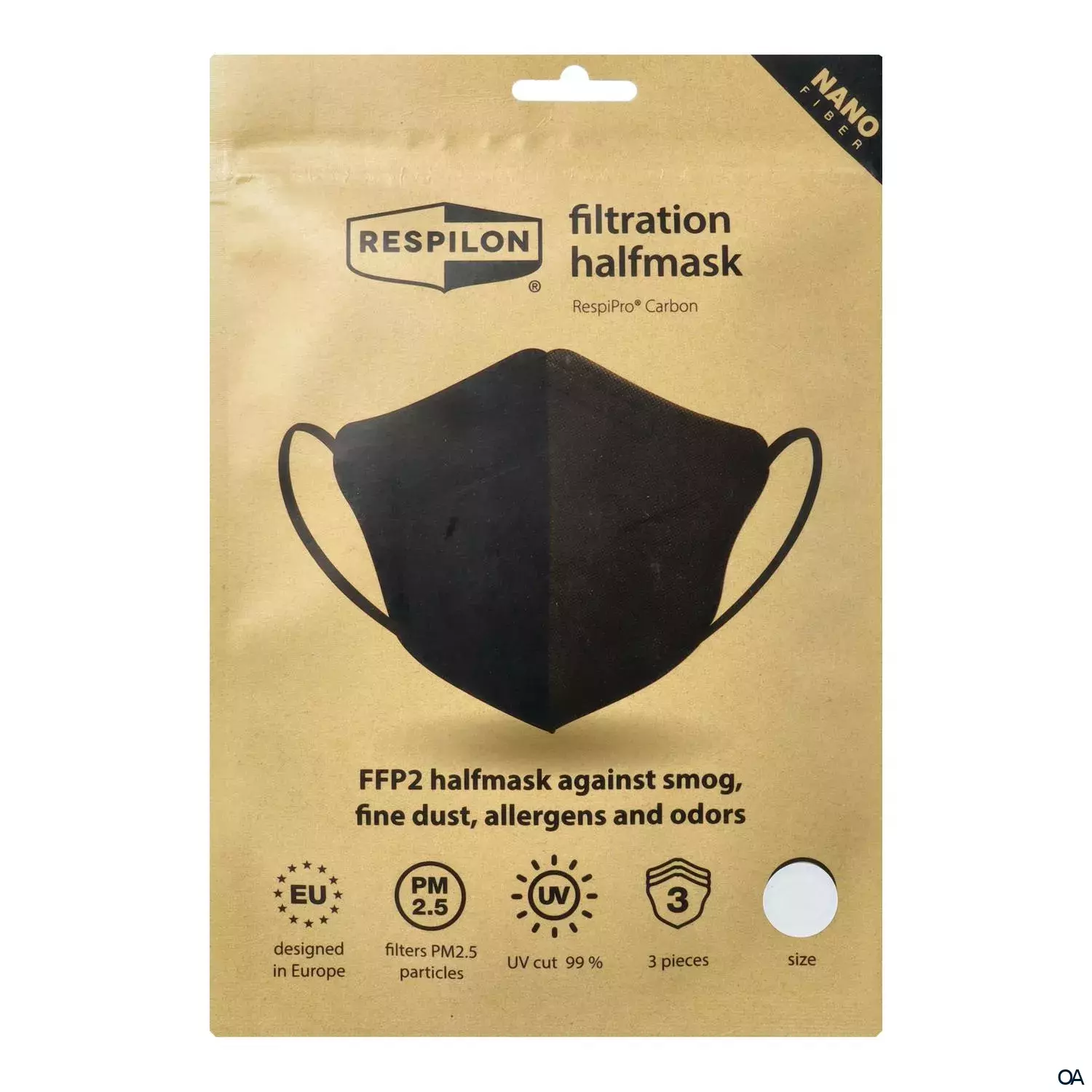 RespiPro® Carbon Nanofaser FFP2 Halbmaske M