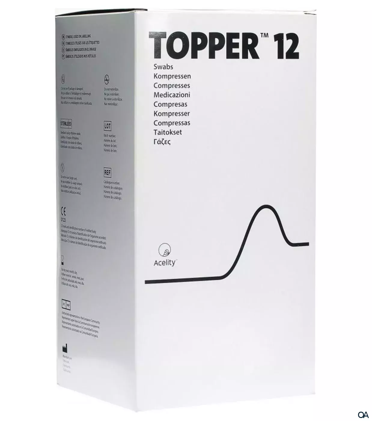 3M Topper 12 unsterile Kompressen 10 x 20 cm