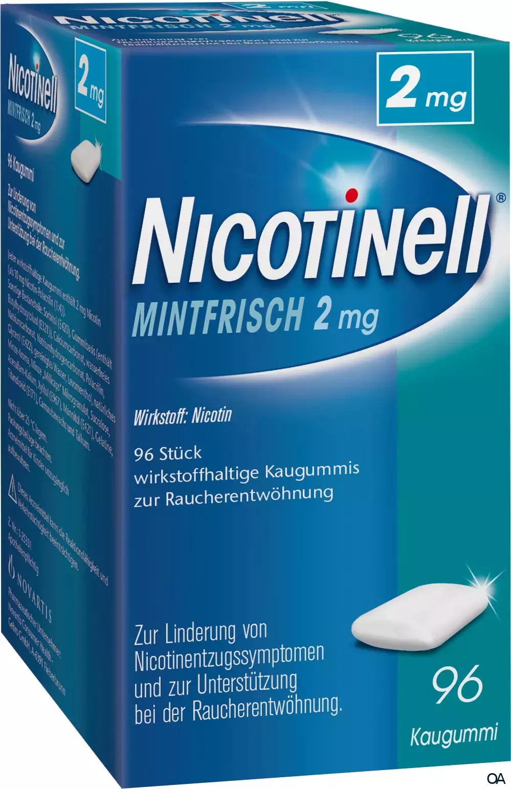 Nicotinell MintFrisch 2mg–wirkstoffhaltige Kaugummis zur Raucherentwöhnung