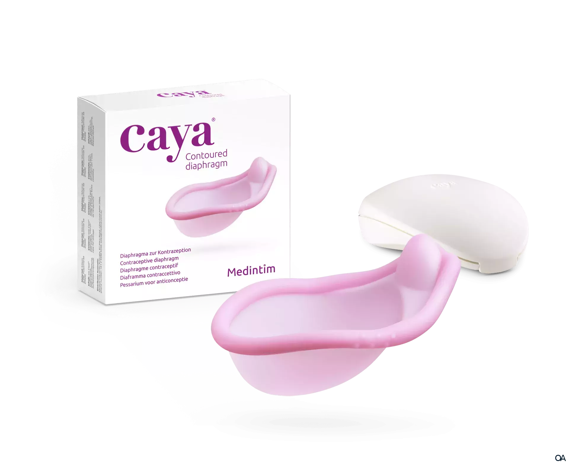 CAYA Diaphragma mit Aufbewahrungsbox