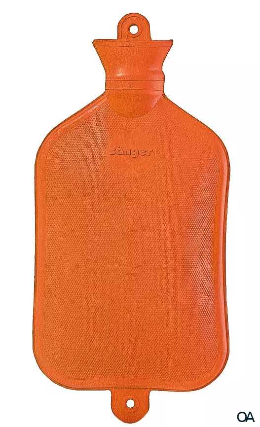 Sänger 2,5 Liter Wärmflasche, orange, 42,5 x 20,5 cm