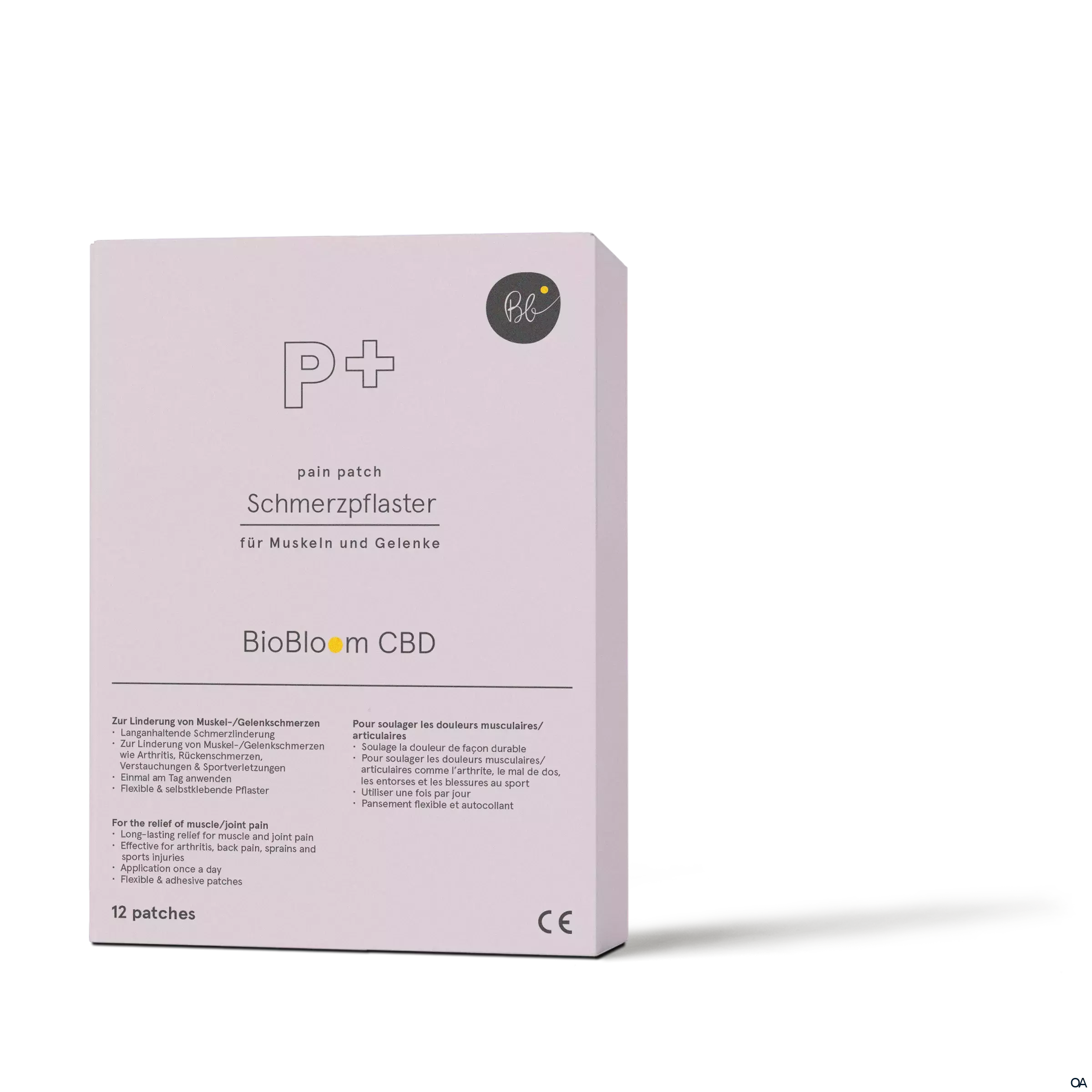 BioBloom pain patch Schmerzpflaster mit CBD