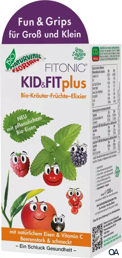 Bio Naturvital Florian Fitonic Kid & Fit Plus Bio-Kräuter-Früchte-Elixier