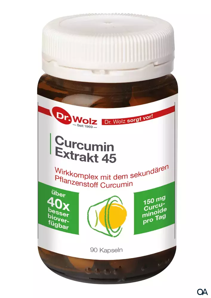 Dr. Wolz Curcumin Extrakt 45 Kapseln