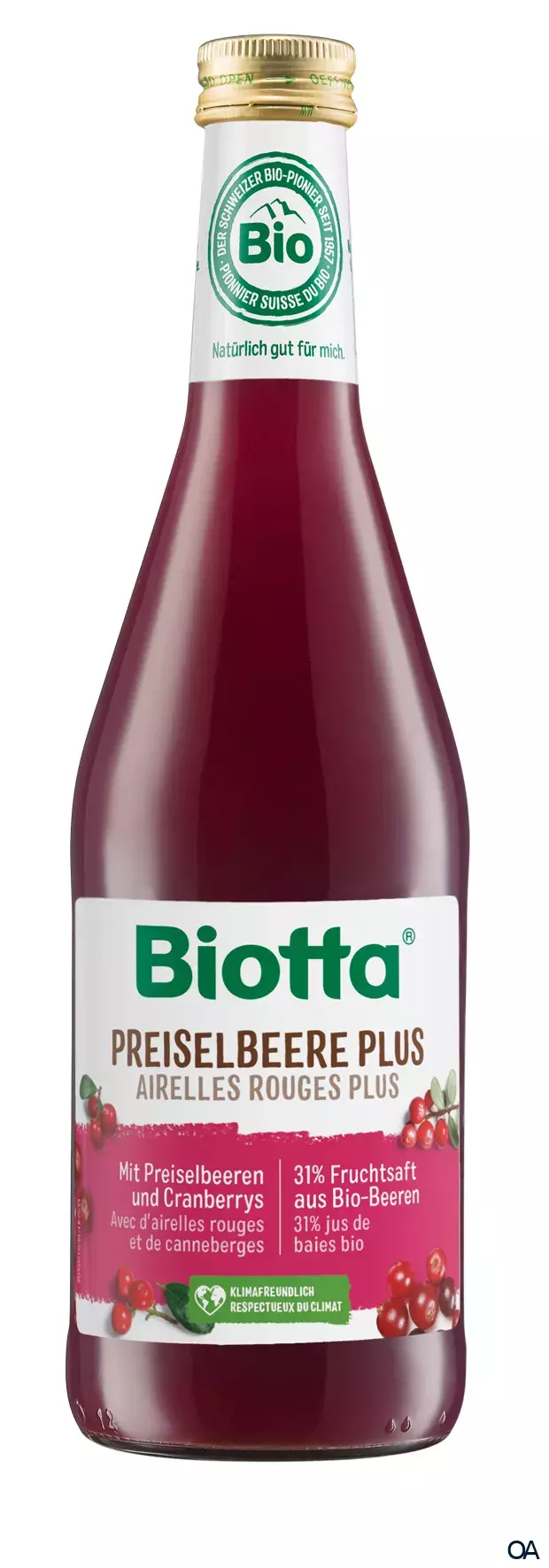 Biotta Preiselbeere plus Saft Bio