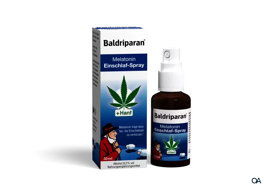 Baldriparan® Einschlaf-Spray mit Melatonin + Hanf