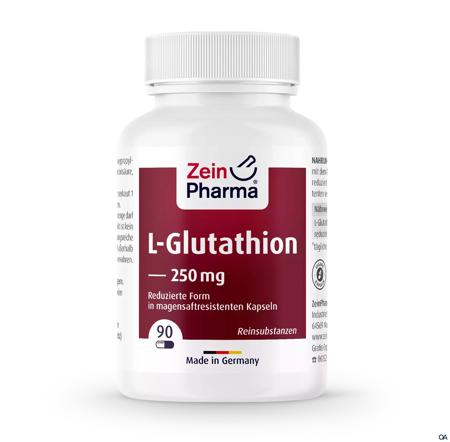 ZeinPharma L-Glutathion Red 250 mg Kapseln