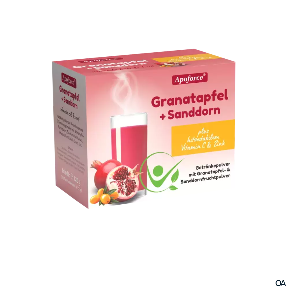 Apoforce® Granatapfel + Sanddorn Pulver Sachets