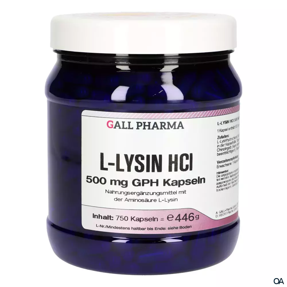 Gall Pharma L-Lysin HCl 500 mg Kapseln