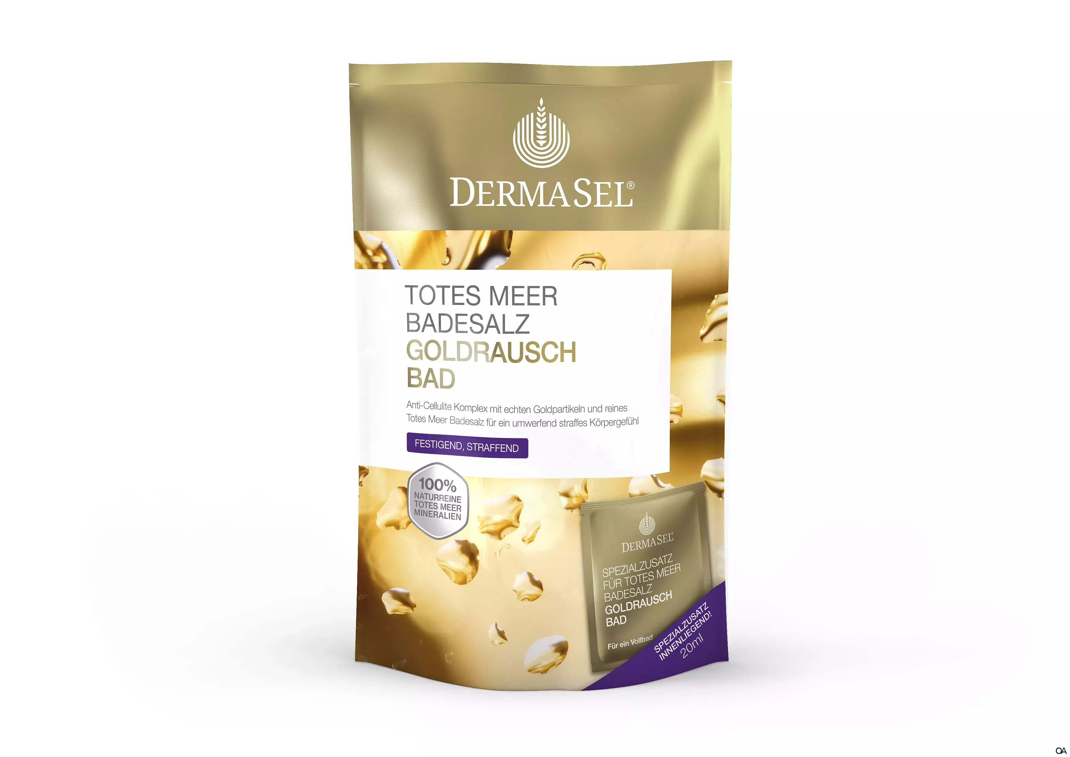 DermaSel® Totes Meer Badesalz Goldrausch Bad