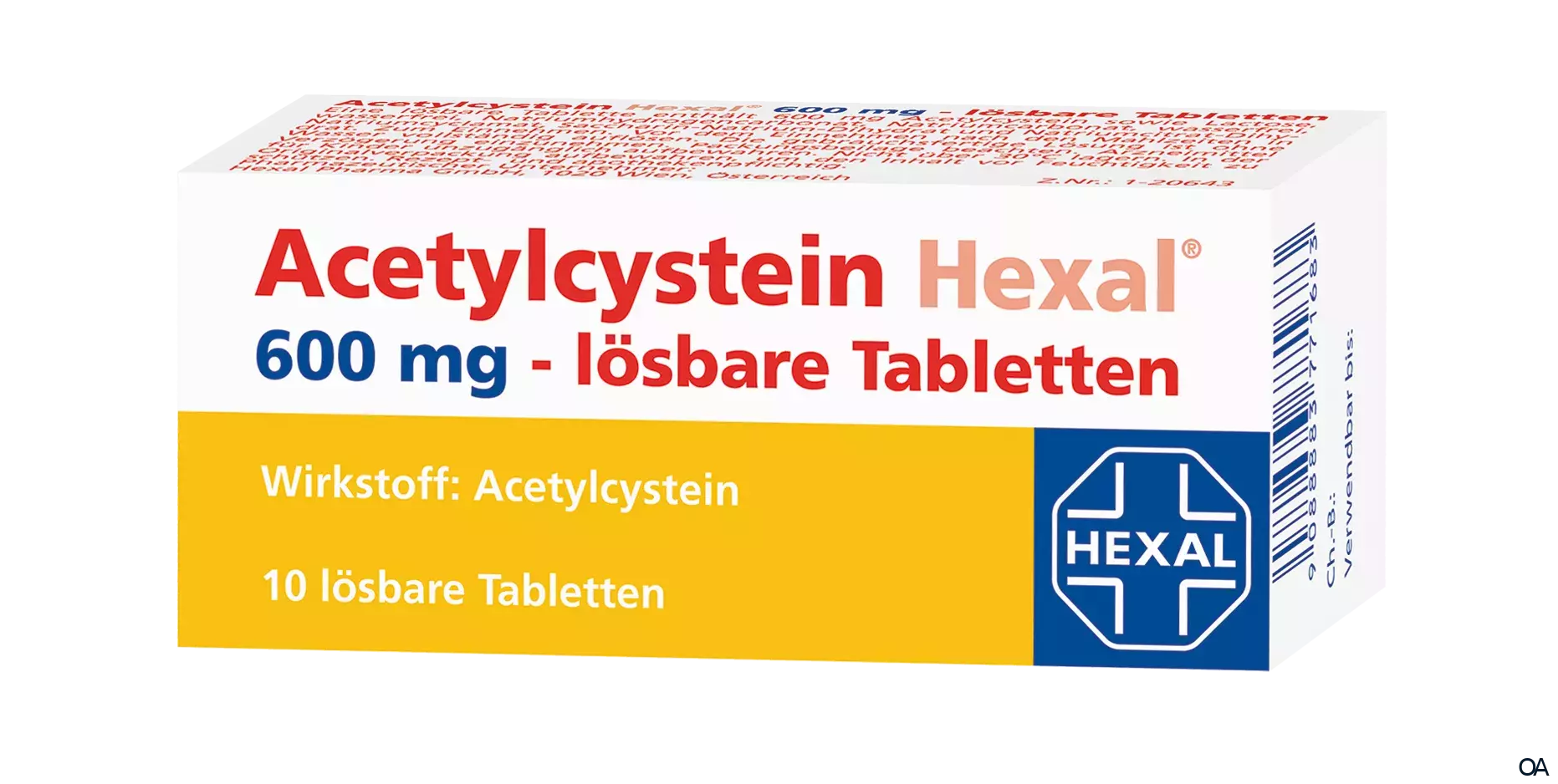 Acetylcystein Hexal 600 mg lösbare Tabletten