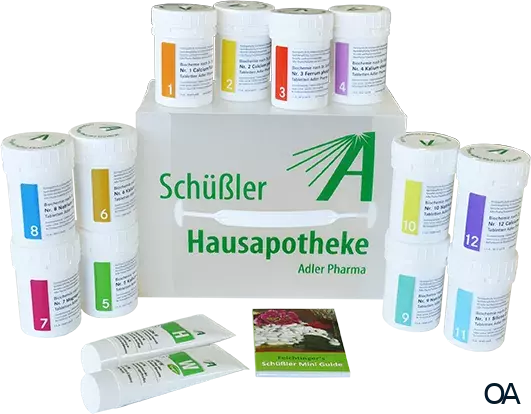 Schüßler Salze Hausapotheke der Adler Pharma