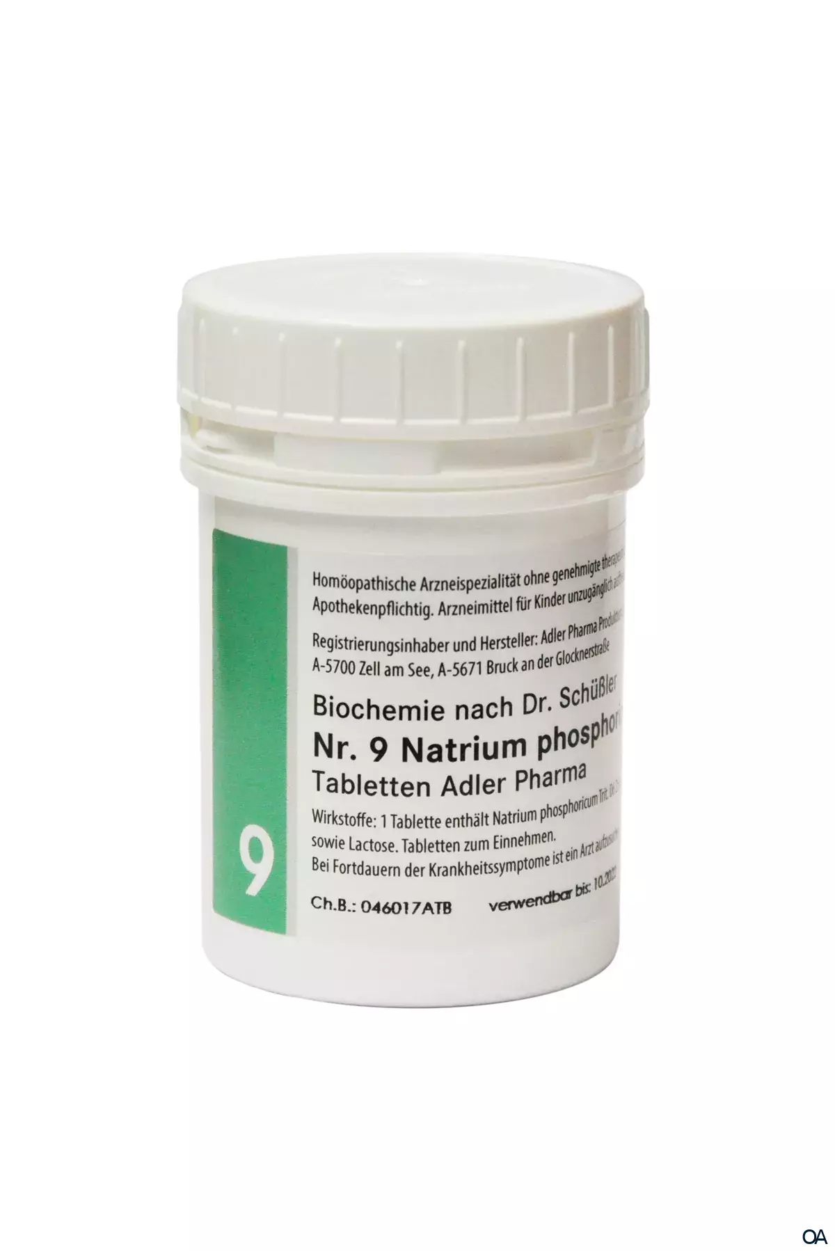 Schüßler Salz Adler Nr. 9 Natrium phosphoricum D6 Tabletten