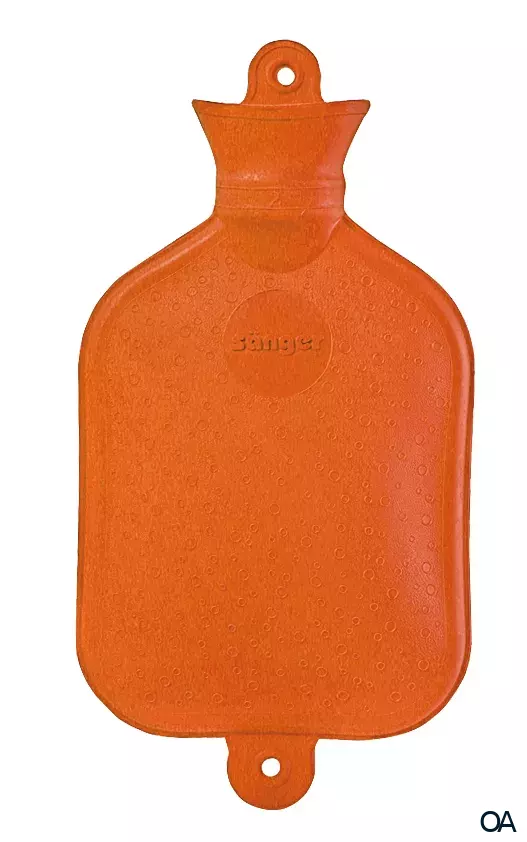 Sänger 1,5 Liter Wärmflasche, orange, 37 x 19 cm