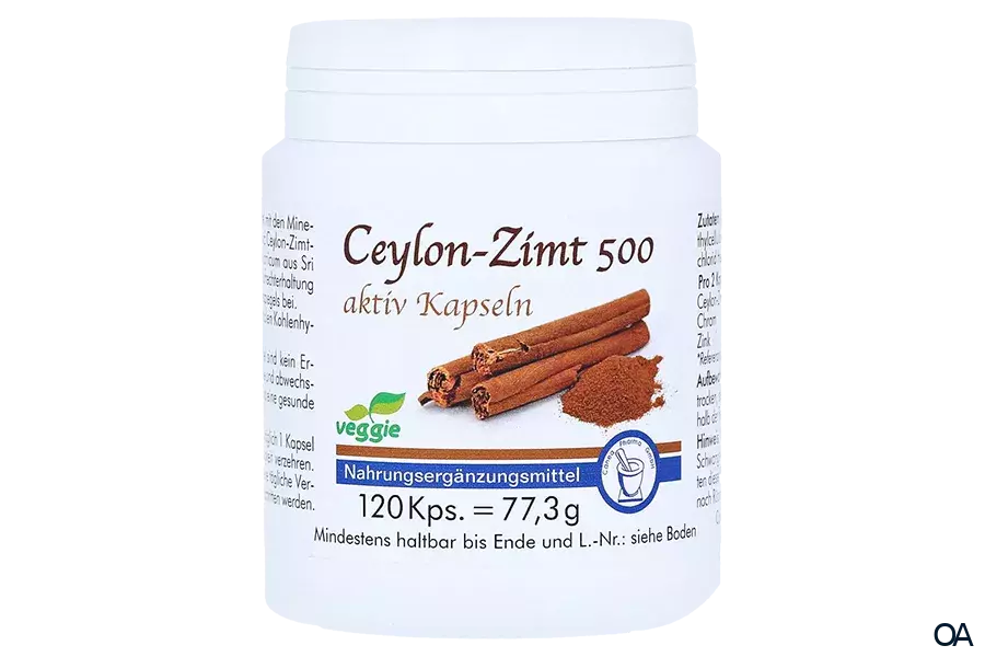 Canea Ceylon-Zimt 500 aktiv Kapseln