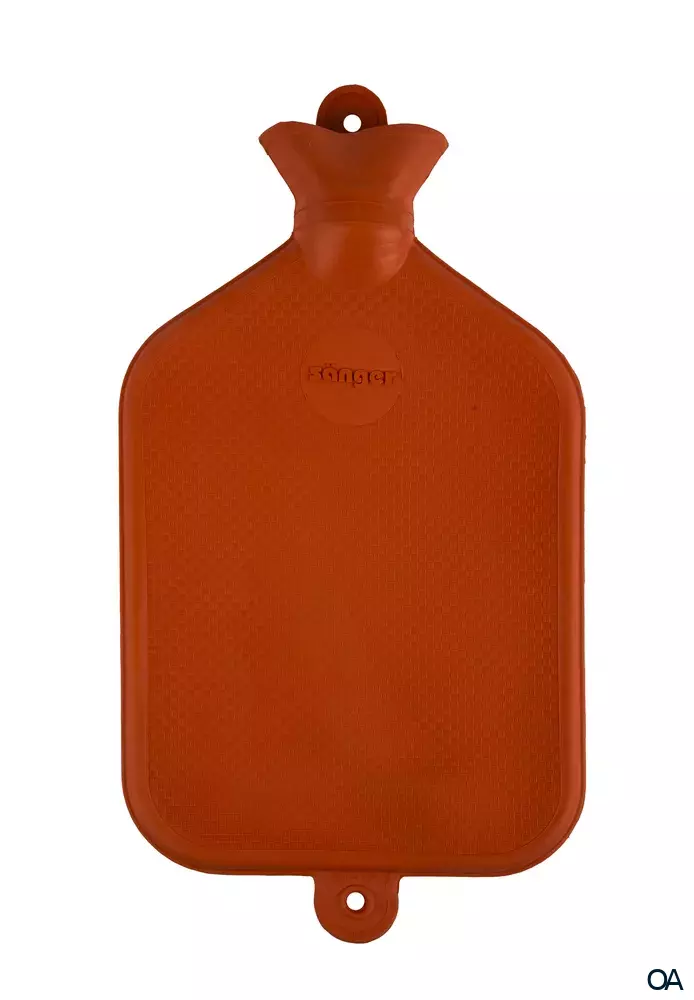 Sänger 3 Liter Wärmflasche, orange, 45 x 23,5 cm