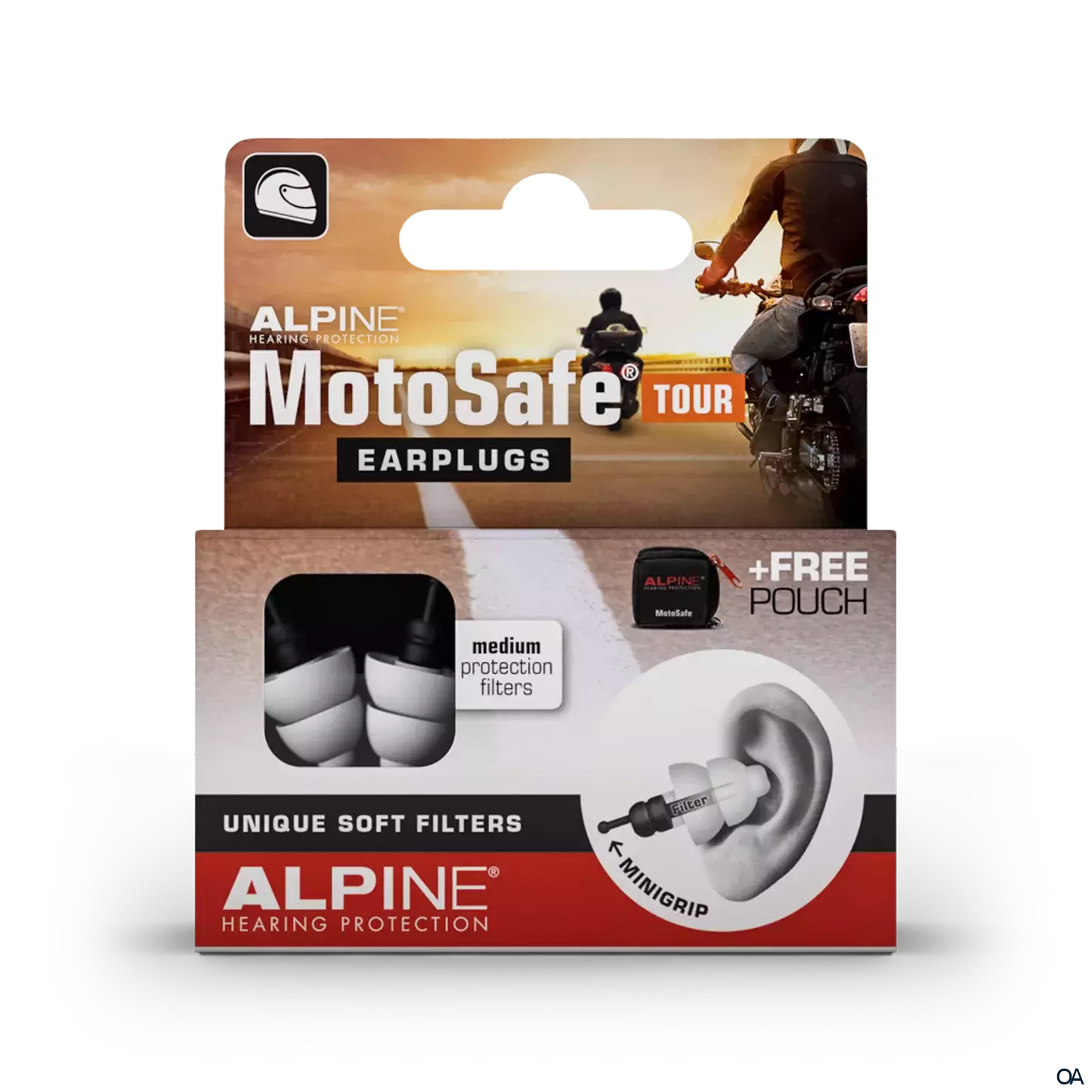 ALPINE Hearing Protection MotoSafe Tour Ohrstöpsel