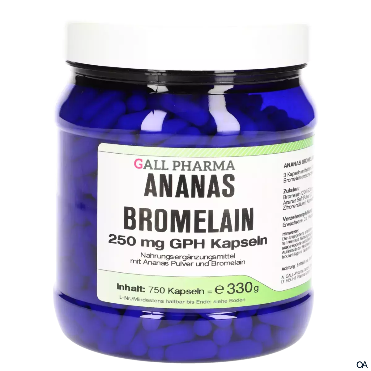 Gall Pharma Ananas Bromelain 250 mg Kapseln